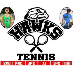 Hawks tennis svg Hawk tennis svg Hawks tennis png Hawks svg Hawk svg Hawks mascot svg Hawks tennis design Cricut project