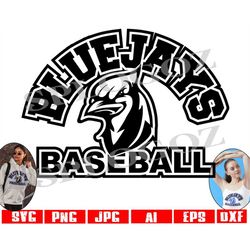 Bluejays baseball svg, Bluejay baseball svg , Bluejay svg, Bluejays svg, downloadable File, School Pride Svg. Cricut and