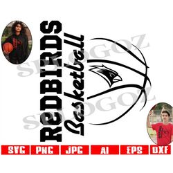 Redbirds basketball svg, Redbird basketball svg , Cardinals svg logo, Digital Cut File, School Pride Svg for Cricut and