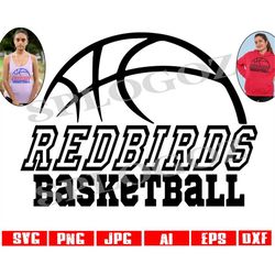 Redbirds svg, Redbird svg ,Redbirds basketball svg, Cardinals basketball, Digital Cut File School Pride Svg for Cricut a