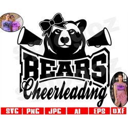 Bears cheerleading svg Bear cheerleading svg Bears cheerleading png Bears cheer svg Bear cheer svg Bear svg Bears svg Cr