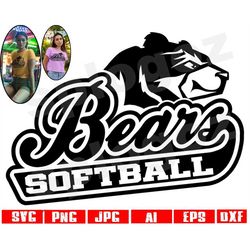 bears softball svg bear softball svg bears softball png bears svg bear svg bears png bears mascot svg bears softball log