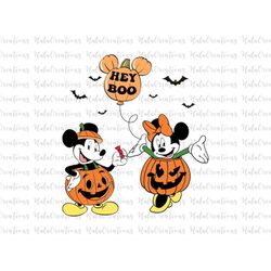 Halloween Pumpkin Mouse Svg, Trick Or Treat Svg, Spooky Vibes Svg, Hey Boo Svg, Fall Svg, Svg, Png Files For Cricut Subl