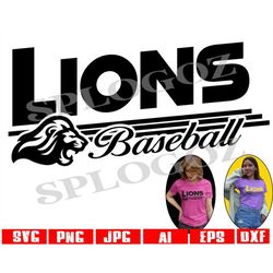 Lions baseball svg, Lion baseball svg, Lions scratches svg, Lion scratches svg, Lions svg, Lion svg Cricut Silhouette sv