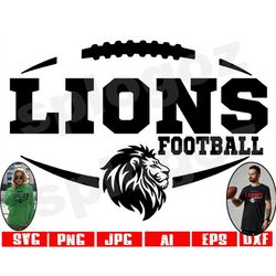 Lions football svg Lion football svg Lions football png Lion svg Lions svg Lions png Lions mascot svg Cricut designs Cri