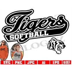 Tigers softball svg, Tiger softball svg , Tiger svg, Tigers svg, sports jersey, Cricut or Silhouette, School Spirit svg,