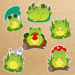 froggy sticker bundle, sticker png bundle, printable stickers, digital stickers, print and cut sticker, png digital down