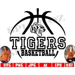 tigers basketball svg, tiger basketball svg, tigers svg tiger svg, tigers png digital cut file school pride svg cricut a