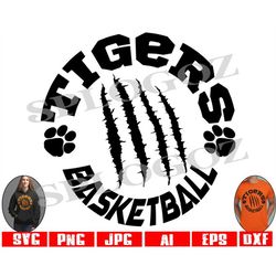 Tigers basketball svg, Tiger basketball svg, Tigers svg Tigers scratches svg, Digital Cut File School Pride Svg Cricut a