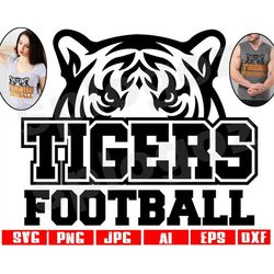 Tigers football svg Tiger football svg Tigers football png Tigers svg Tiger svg Tigers mascot svg Cricut svg Tiger Cricu