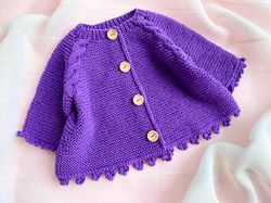 KNITTING PATTERN KYOTO Cardigan /Baby Jacket / Baby Overall / Baby Sweater / 6 Sizes