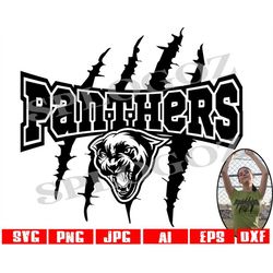Panthers svg school spirit shirts svg Panther svg mascot png Panther pride svg for shirts for school mascot png school s