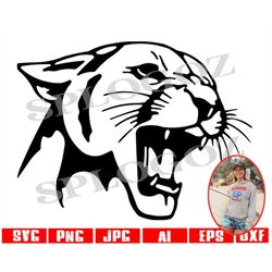 Wildcats svg mascot cut file, Cricut,Cameo,Sizzix,Pazzles,Decal,Stencil, hoodies, SVG Cutting File, school graphics, inv