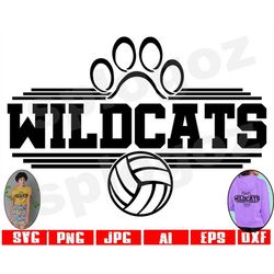 Wildcats volleyball svg Wildcat volleyball svg Wildcats volleyball png Wildcats svg Wildcat svg Wildcats mascot svg Wild