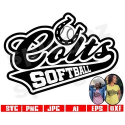 Colts softball svg Colt softball svg Colts softball png Colts svg Colt svg Colt png Colts mascot svg Cricut svg School s