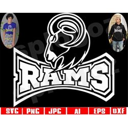 Rams svg Ram svg Rams png Rams mascot png Rams mascot svg Rams school svg Rams school design Rams logo Cricut projects C
