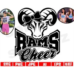 Rams cheerleading svg Ram cheerleading svg Rams cheer svg Ram cheer svg Rams cheerleading png Rams svg Ram svg Cricut sv