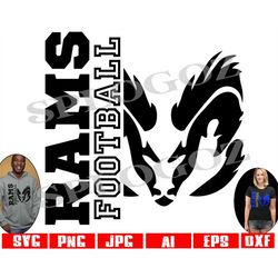 Rams football svg, Ram football svg, Rams svg, Ram svg design  Digital Cut File, School Pride Svg Cricut and Silhouette