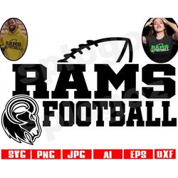 Rams football svg Ram football svg Rams football png Rams svg Ram svg Rams png Rams mascot svg Rams mascot png Cricut pr