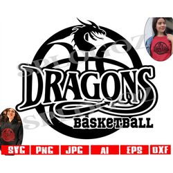 dragons basketball svg, dragon basketball svg, dragon svg, dragons svg digital cut file, basketball, cricut and silhouet