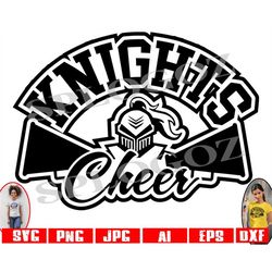 Knights cheer svg, Knight cheer svg, Knights cheerleading svg, Knight cheerleading svg, Knights svg, Knight svg, Knights