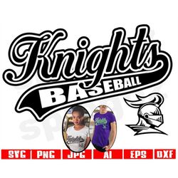 Knights baseball svg Knight baseball svg Knights svg Knight svg Knights mascot svg Knights logo Knights png Knights svg