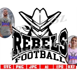 Rebel football svg, Rebels football svg, Rebels football png, Rebel football png, Rebels svg, Rebel svg, Rebels mascot s