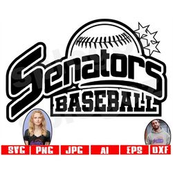 Senators baseball svg files for Cricut baseball svg Senator baseball svg designs Senators svg Senator svg school spirit