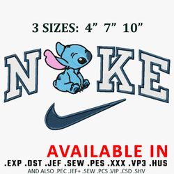 Stitch x nike embroidery design, Nike design, Embroidered shirt, Brands design, Brands Embroidery, Digital download
