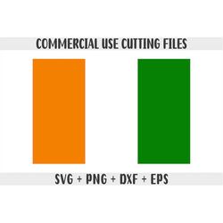Cote d'Ivoire flag SVG Original colors, Cote d'Ivoire Flag Png, Commercial use for print on demand, Cut files for Cricut