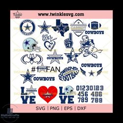 Dallas Cowboys Svg Bundle, Dallas Cowboys Logo Svg, NFL Svg, Football Svg Bundle, Football Fan Svg, svg cricut, silhouet