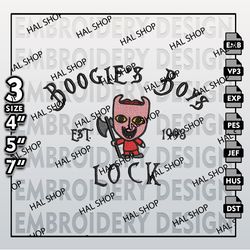 Halloween Machine Embroidery Files, Lock Boogie's Boys Est Embroidery files, Nightmare Before Christmas Embroidery