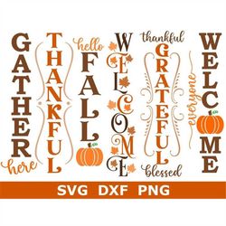 Fall Porch Sign SVG Bundle, Halloween Porch Sign SVG, Digital Download, Cut Files, Sublimation, Clipart (6 individual sv