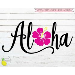 Summer svg, Beach svg Aloha Hawaiian svg Hibiscus Flower svg Tropical Vacation svg files for Cricut Downloads Silhouette