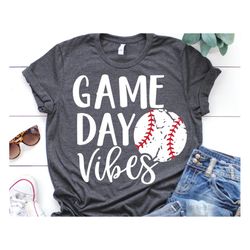 Game Day Vibes Svg, Baseball Svg, Baseball Shirt Svg, Girl Baseball Shirt Svg, Friday Nights, Women Baseball Svg File fo