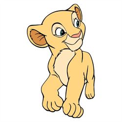 QualityPerfectionUS Digital Download - The Lion King Simba - PNG, SVG File for Cricut, HTV, Instant Download