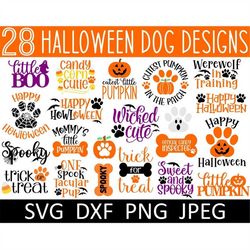 Halloween Dog Bandana SVG, Paw Print SVG, Digital Download, Cut Files, Sublimation, Dog Clipart (28 individual svg/dxf/p