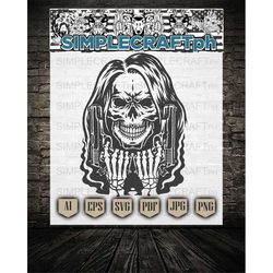 US Skull DXF || Not a Pepper Spray kind of Girl Svg || 2nd Amendment SVG || I 2nd That svg || Skull Mask Svg || Skull Sv