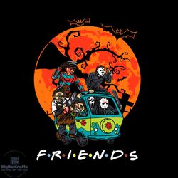 Friends Horror Movie Creepy Halloween Horror Team SVG PNG EPS DXF Digital Download,svg cricut, silhouette svg files, cri
