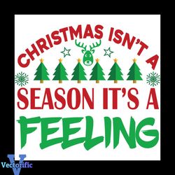 Christmas Isn't A Season It's A Felling Svg, Christmas Svg, Christmas Season Svg