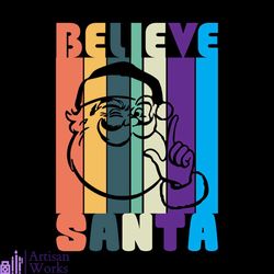 Believe Santa Svg, Christmas Svg, Believe Christmas Svg, Santa Face Svg