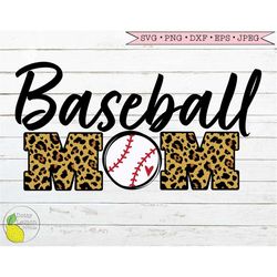 Baseball svg, Baseball Mom svg Leopard Print svg, Baseball stitches Love Baseball svg files for Cricut Downloads Silhoue