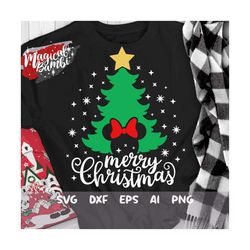 Merry Christmas Svg, Tree Mouse Svg, Christmas Tree SVG, Christmas Svg, Christmas Trip Svg, Christmas Mouse Svg, Mouse E