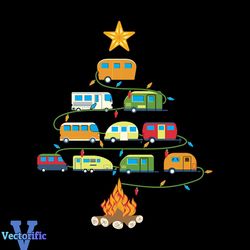 Christmas Campers Tree Svg, Christmas Svg, Campers Tree Svg