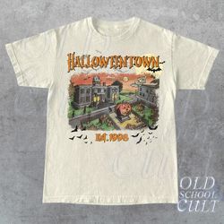 Halloweentown Est 1998 T-Shirt, Vintage Graphic Halloween Shirt, Retro University Fall Tee, Halloween Y2k Party Shirt, S