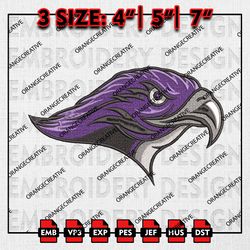Stonehill Skyhawks Logo Embroidery files, NCAA Embroidery Designs, Stonehill Skyhawks Machine Embroidery