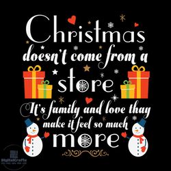 Christmas Doesn't Come From A Store Svg, Christmas Svg, Christmas Quotes Svg