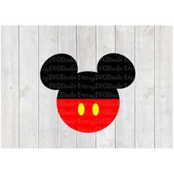 SVG JPEG DXF Pdf File for Mickey with Button Pants