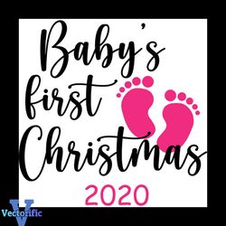 Baby's First Christmas 2020 Svg, Christmas Svg, First Christmas Svg