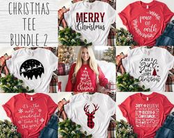 Christmas SVG Bundle - Christmas shirt SVG for Cricut - Christmas tee SVG bundle - Buffalo Digital Download